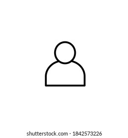 User line Icon vector. Person Profile Sign.