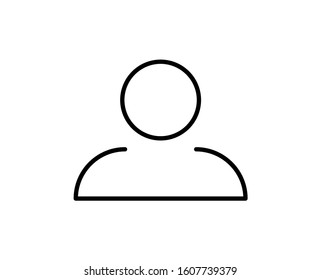 User line icon. Vector symbol in trendy flat style on white background. Web sing for design.