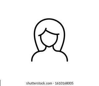 User line icon. Vector symbol in trendy flat style on white background. Web sing for design.
