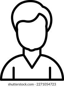 User Line Vector Icon Design