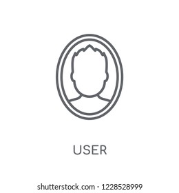 User linear icon. Modern outline User logo concept on white background from User Interface and Web Navigation collection. Suitable for use on web apps, mobile apps and print media.