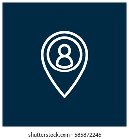 User location vector icon