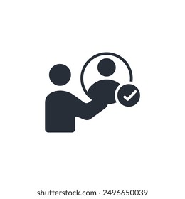 icono de bloqueo de usuario. Vector. Trazo editable. signo de estilo lineal para uso Diseño web, logotipo. Ilustración de símbolo.