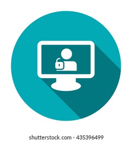 User login or authenticate icon