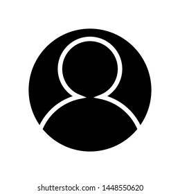 User login or authenticate icon, human person symbol. simple icon vector
