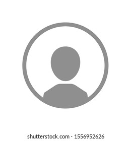 User login or authenticate icon, human person symbol.