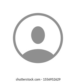User login or authenticate icon, human person symbol.