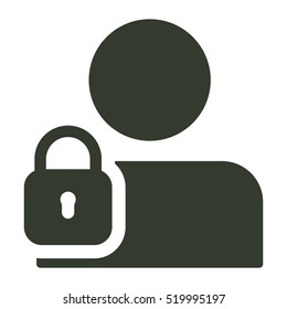 User login or authenticate icon illustration isolated vector sign symbol