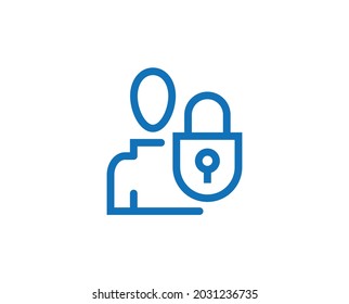 User Login Or Authenticate Icon, Vector. Personal Protection Icon. Internet Privacy Protection Icon. Password Protected. Security Key Pad. Account. Connect.