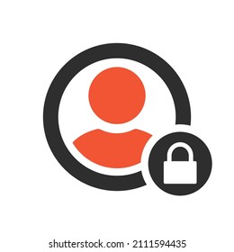 User Login Or Authenticate Icon, Vector. Personal Protection Icon. Internet Privacy Protection Icon. Password Protected. Security Key Pad. Account. Connect