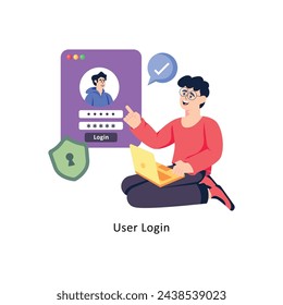 Diseño de estilo plano vectorial ilustraciones de stock. 