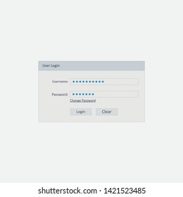 user login graphic element Illustration template design