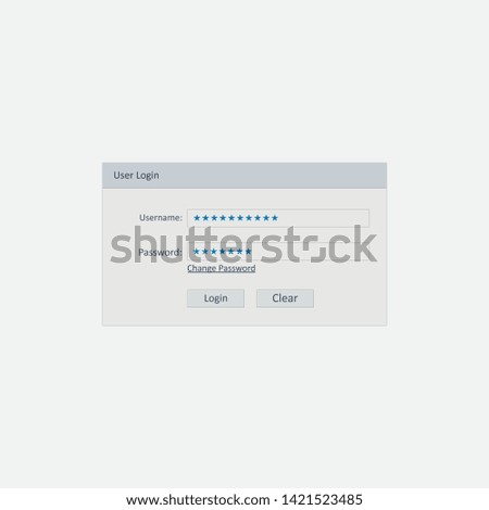 user login graphic element Illustration template design