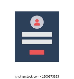 user login on device illustration. internet concept illustration