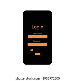 User login page, Sign in form, Login screen and Sign In form template for mobile apps and website design