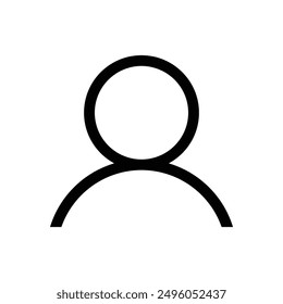 User login profile icon vector symbol