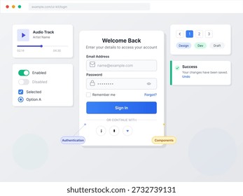 User is at login screen for accessing an account on a website. They fill in their email address and password to sign in. Various options and notifications are visible on the screen.