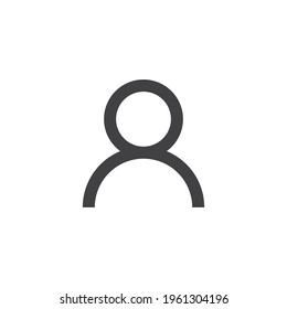 User login symbol. Sign in vector icon. Person pictogram.