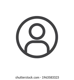 User login symbol. Sign in vector icon. Person pictogram.