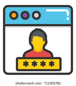 User Login Vector Icon