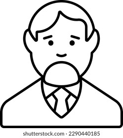 user man avatar people profile Outline