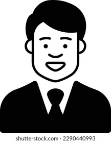 user man businessman avatar people Glyph