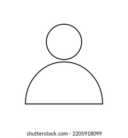 User Man Client icon Person sign flat Vector illustration for website design UI