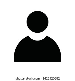 User Man Client icon sign business isolated