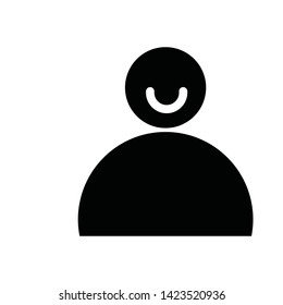 User Man Client icon sign business isolated