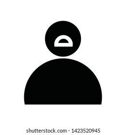 User Man Client icon sign business isolated