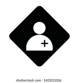 User Man Client icon sign business isolated