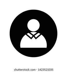 User Man Client icon sign business isolated