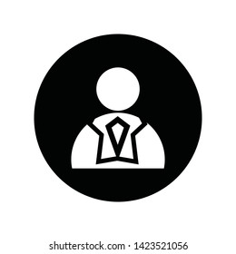 User Man Client icon sign business isolated