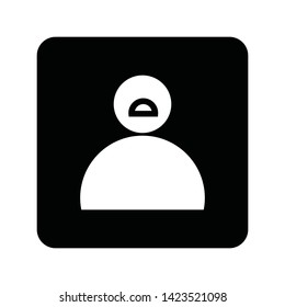 User Man Client icon sign business isolated