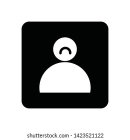 User Man Client icon sign business isolated