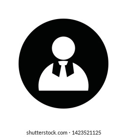 User Man Client icon sign business isolated