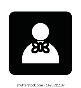 User Man Client icon sign business isolated