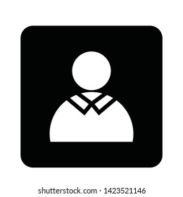 User Man Client icon sign business isolated