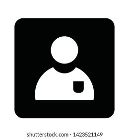 User Man Client icon sign business isolated