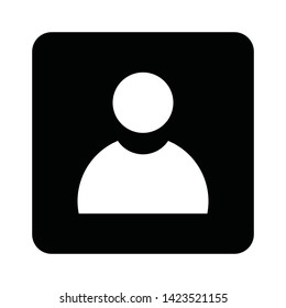 User Man Client icon sign business isolated