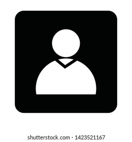 User Man Client icon sign business isolated