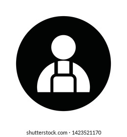 User Man Client icon sign business isolated