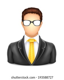 User Man with Glasses Icon