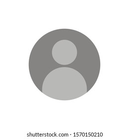User man icon isolated on white background. Vector illustration. Eps 10.