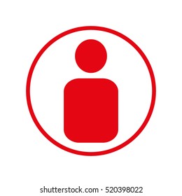 user, man, vector icon, eps10