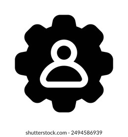 User management icon design, isolated on white background