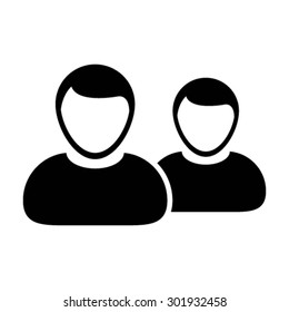 User Management Team Icon - Vector