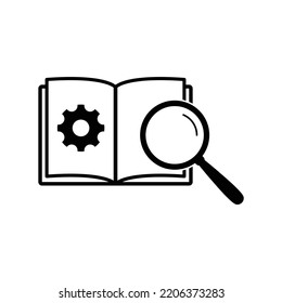 User Manual Icon Black Vector