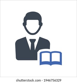 User manual icon, Vector graphics