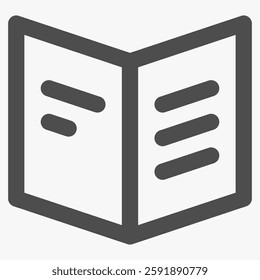 user manual, simple customer service icon